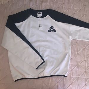 Adidas x Palace Crewneck Shell Black/White FW15 Size L